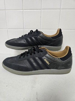 Adidas Samba Shoes Mens Size 12 Black Leather Indoor Soccer Classic Sneakers