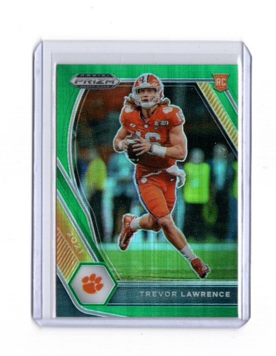 2021 Panini Prizm Draft Picks - Trevor Lawrence #106 Green Prizm (RC)