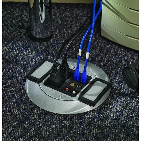 Hubbell Wiring Device-Kellems S1cfcal Box Cover, Floor Box Type, 2 Gang, - Image 4 of 4