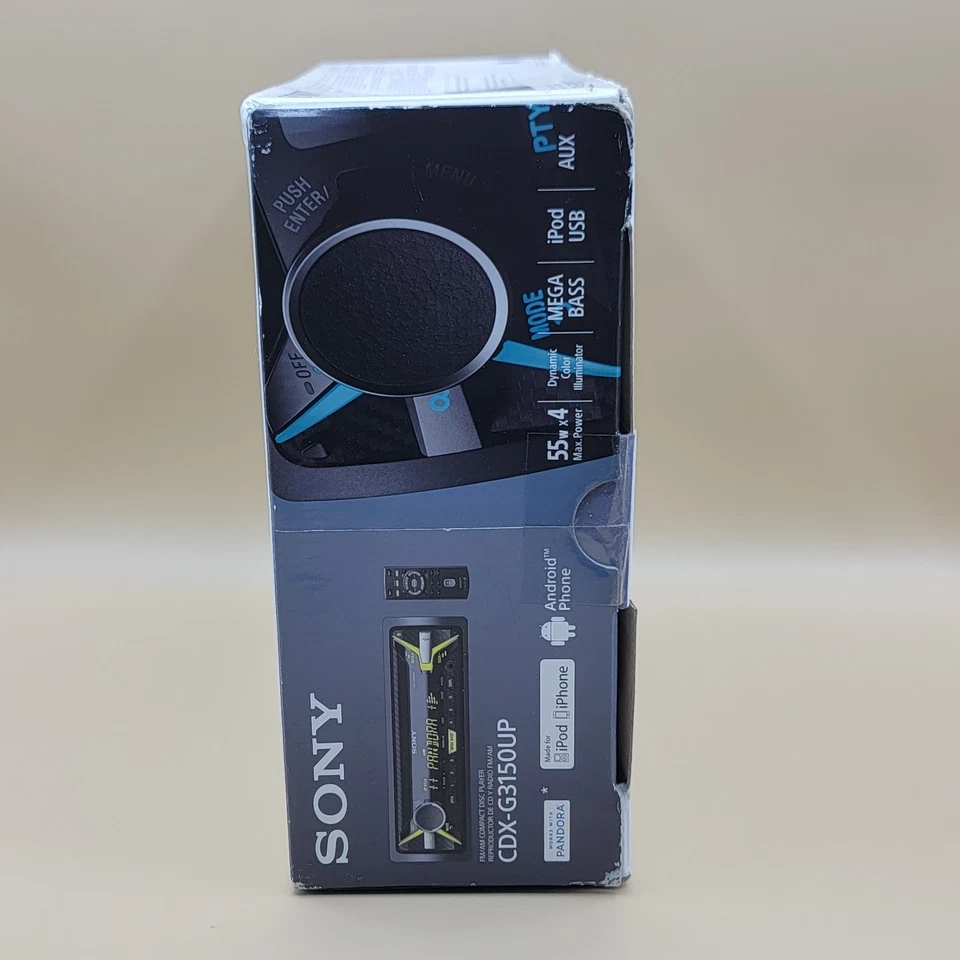 Sony FM/AM Compact Disc Player Car Radio Mega Bass Ipod USB AUX CDX G3150UP New - Image 4 of 4