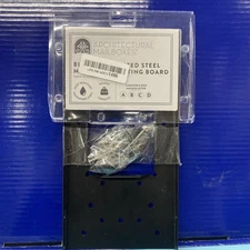 Architectural Mailboxes Black Galvanazed Steel Mailbox Board  -Open/Damaged Box