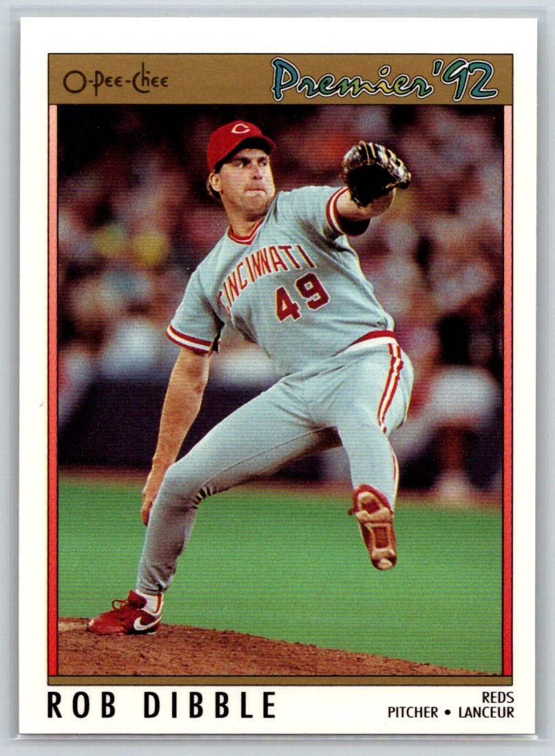 1992 O-Pee-Chee Premier #53 Rob Dibble Cincinnati Reds