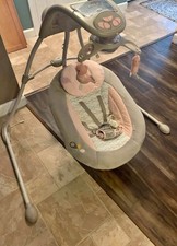 Ingenuity InLighten Soothing Baby Swing Swivel Infant Seat, Lightweight
