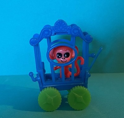 Mattel Liddle Kiddles Zoolery Circus Kiddle Chummy Chimp with cage