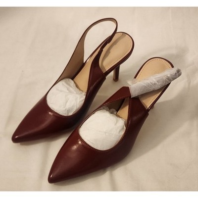 Trish Lucia Women s Slingback Pointed Toe Stilettos Size 9   New