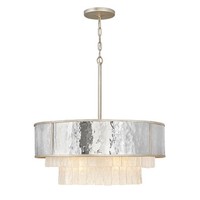 HäNgelampe Esstisch Rund Ø 66Cm H: Max. 386,2Cm Kristall Edelstahl Pendelleuchte