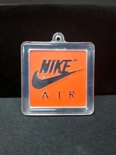 Vintage ORIGINAL Nike Air Swoosh Shoe Hang Tag Authentic Key Chain