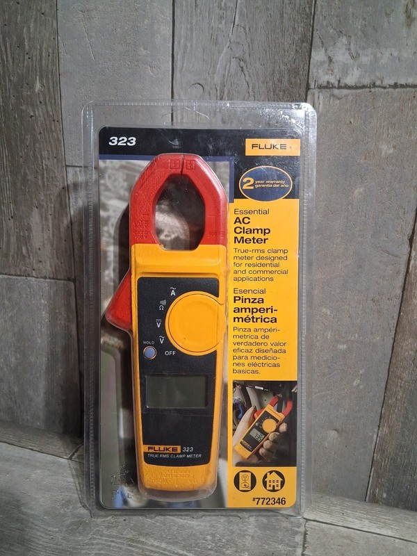 New Fluke 323 600V 400A True RMS Clamp Meter #772346 (4189) W/pouch Free Ship