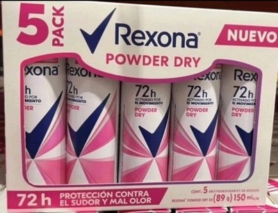 5 Pack Rexona Deodorant Spray 72 Hours Of Protection Woman Sweat & Bad Odor  