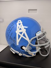 Stephen Tullock Tennessee Titans Oilers NFL Riddell Game Issued Throwback Helmet