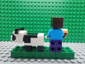 LEGO Minecraft STEVE Minifigure min009 **NEW** w/ minepanda01