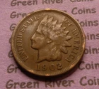 1902   Indian Head Cent  High Grade Coin  #AM21