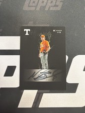 2025 Onit Tennessee UT Baseball Nate Snead Blackout Auto 1/9