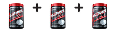 3 x Nutrex Research Glutamine Drive (300g) (66,61 EUR/kg)