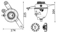 AusgleichsbehäLter KüHlmittel Mahle Crt 303 000S Kunststoff FüR Mercedes Klasse