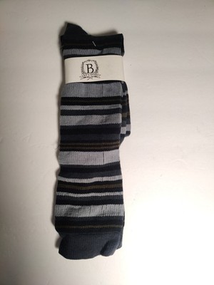 b studio -men's socks - black- Cashmere blend - Made in USA **D8*