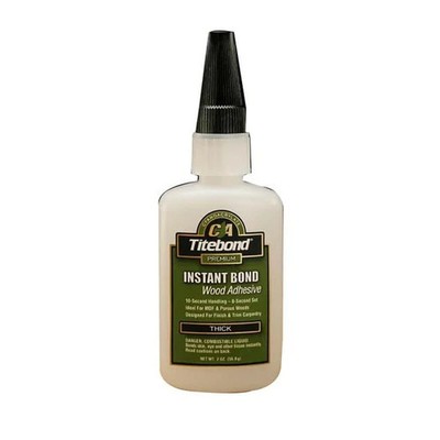 2 oz Clear Titebond Instant Bond Translucent Wood Thick Adhesive #1639228