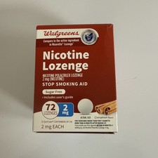 Walgreens Nicotine Lozenge Stop Smoking Aid, 2mg - 72 Count exp 2027/03