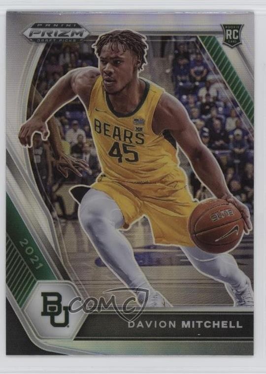 2021-22 Panini Prizm Draft Picks Silver Prizm Davion Mitchell #13 1gx0