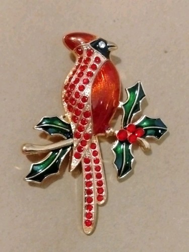 Red Cardinal brooch - Pin - Picture 1 of 4
