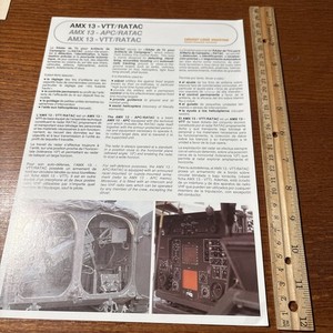 VTG AMX 13 VTT RATAC Fire Control Radar - Creusot-Loire Industrie Tank Brochure