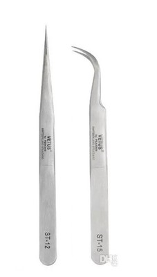 Eyelash Extension Vetus Straight & Curved Tweezers  ST -12 & ST-15