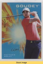 2021 Upper Deck Goodwin Champions Goudey Blue Platinum Matthew Wolff READ 07i7