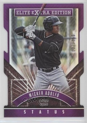 2015 Panini Elite Extra Edition Status Purple Die-Cut 27/150 Micker Adolfo 1h5