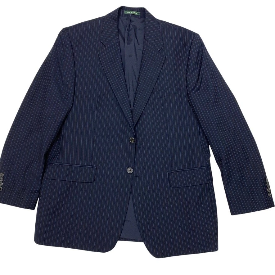 Lauren Ralph Lauren Dark Blue Pinstripe Blazer Sz 42R