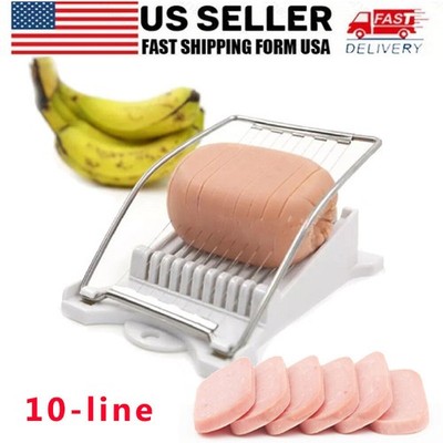Stainless Steel Luncheon Meat Boiled Egg Slicer Manual Cheese Butter Cutter