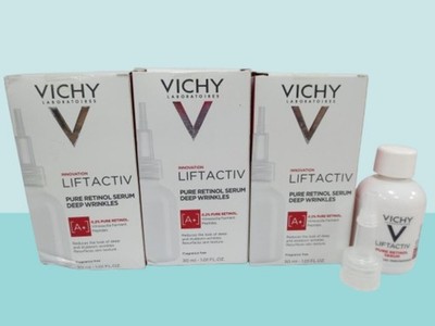 VICHY LIFTACTIV PURE RETINOL SERUM DEEP WRINKLES 1.01 OZ BOXED SET OF 3