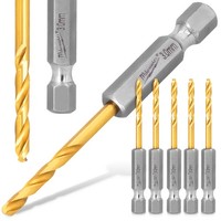 5X Metallbohrer Stahlboherer 3 Mm Hex Hss Milwaukee Spiralbohrer Edelstahlbohrer