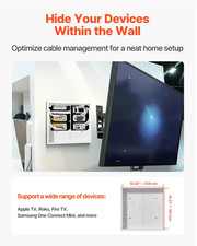 VEVOR Structured Media Enclosure, 14-Inch, Recessed in-Wall Media Box with Cover