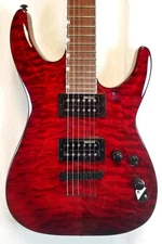 ESP LTD MH-200QM, Quilted Maple Top, Mahogany Body, See Thru Black Cherry