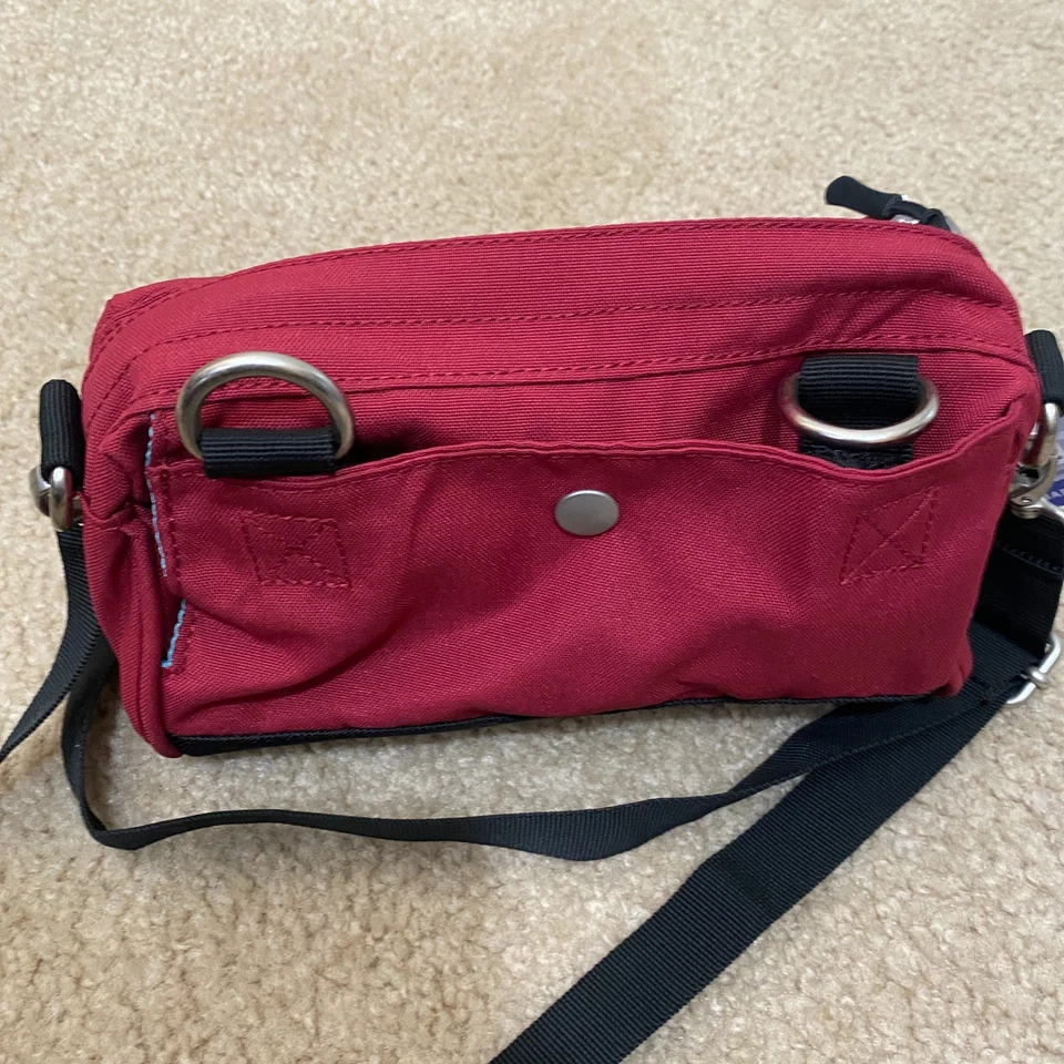 Po Campo Kinga Handlebar Bag 2 Burgundy Converts to Crossbody NWT - Image 4 of 4