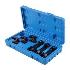 6pcs Egt Sensor Socket Set, Straight & Offset 13mm 14mm 17mm 3/8" Drive