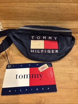 Vintage Tommy Hilfiger Fanny Pack Bum Bag Navy Travel Rare 90's Brand New NOS