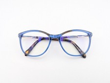 Fossil Eyeglasses Frames Only, FOS 7112 PJP, 54-18-140, Blue/Brown
