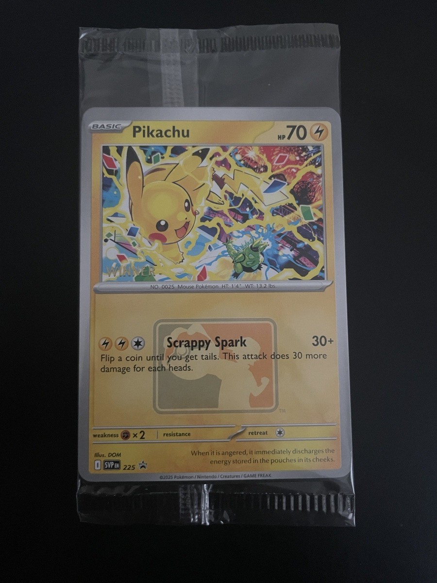 winner wcs 2025 ピカチュウ　プロモ Pikachu “Winner” Promo 2025 World Championships SVP EN 225