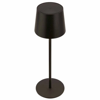 BRILONER Tischlampe Akku USB Lampe LED Kabellos IP44 Dimmbar Touch 33cm Schwarz