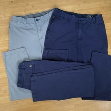 Lot Of 3 Vineyard Vines Boys Performance On-The-Go Pants Size 18 Blue Chino