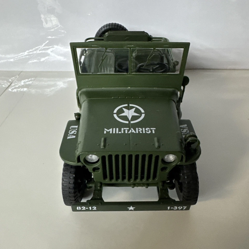 WWII Militarist JSJ Diecast Detailed Willy’s Jeep, Measures 7" X 3-1/4" - Image 2 of 3
