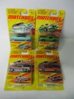 Matchbox Superfast LESNEY EDITIONS, Lot #1 of 4 assorted vehicles, cards