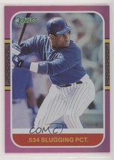 2021 Panini Donruss Retro 1987 Variation Holo Pink Sammy Sosa (Blue Jersey) 00gy