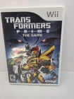Transformers Prime The Game Nintendo Wii 2012 Original Case Disc Fast Ship