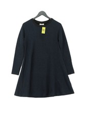 Ganni A-Line Midi Dress M in Blue