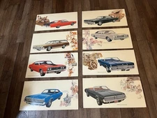 Eight (8) NOS 1969 Mercury Dealership Showroom Promo Posters. Very Nice Conditon
