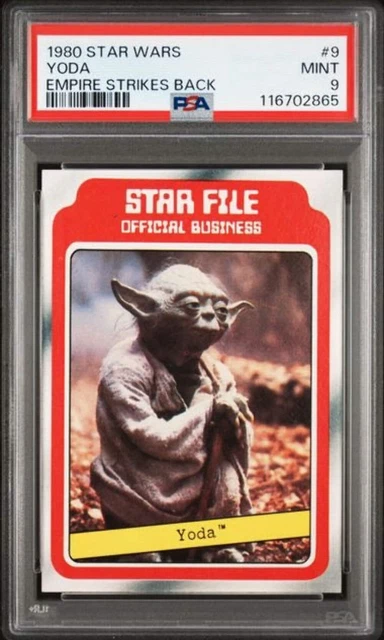 1980 Star Wars #9 Yoda Empire Strikes Back PSA 9