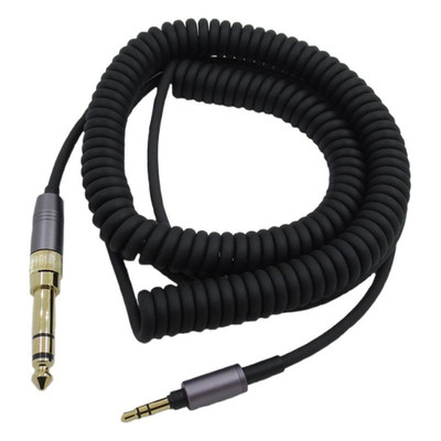 Spiralkabel Audiokabel 1 5m schwarz kompatibel mit für Sony Kopfhörer und ande