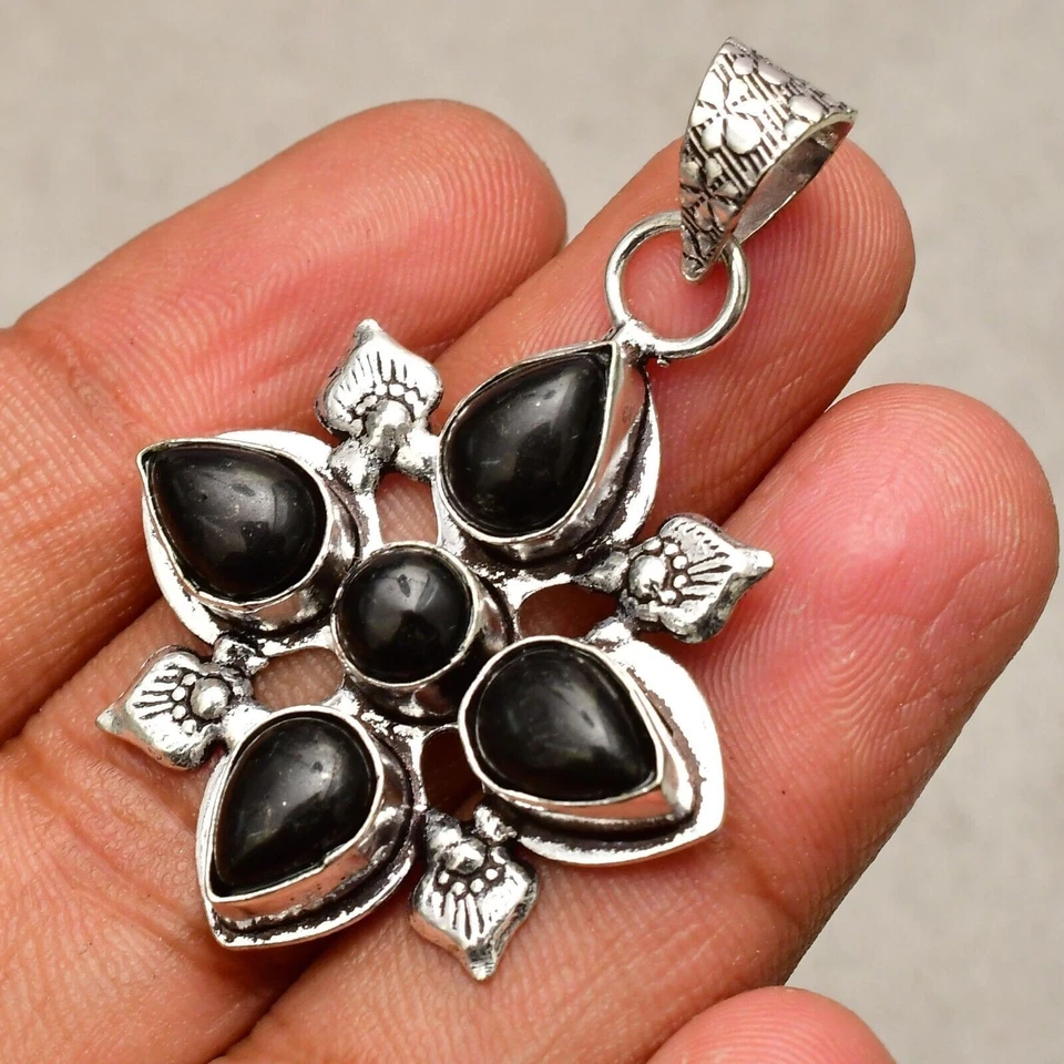 Ciondolo gioiello fatto a mano in argento sterling 925 con pietra preziosa... - Immagine 2 di 4